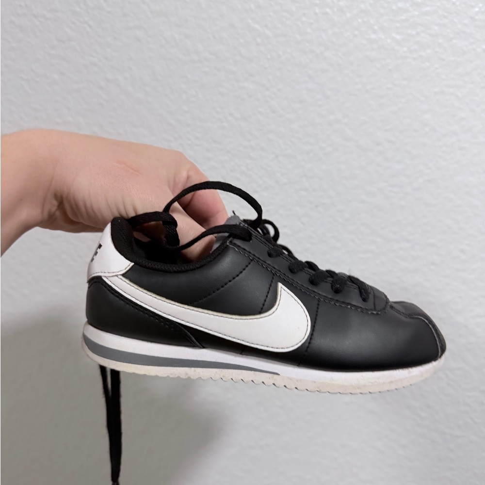 Nike black and white Cortez